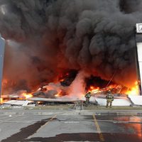 Se incendia Parque Industrial Las Américas en Apodaca