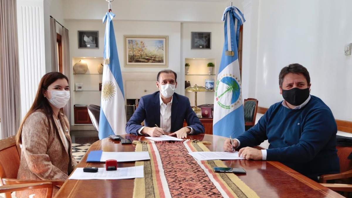 Omar Gutiérrez, Mariano Gaido y Vanina Merlo. Fuente: (Twitter)