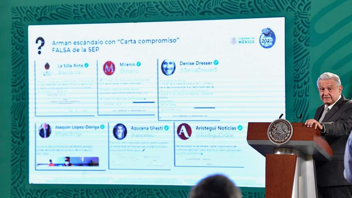El presidente de nueva cuenta señaló a comunicadores en su conferencia