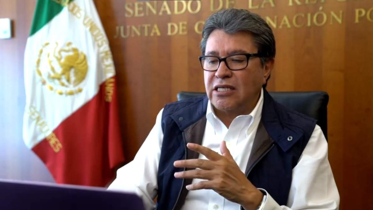 Ricardo Monreal en la reunión virtual con diputados de Morena en Tamaulipas