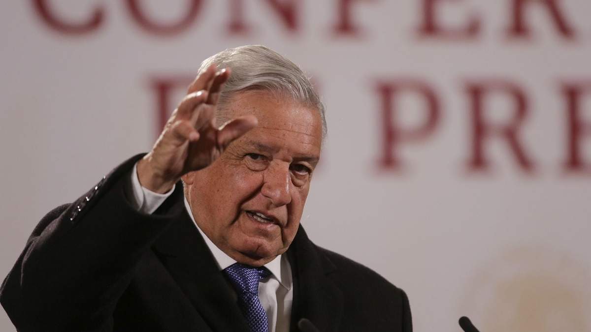 El presidente Andrés Manuel López Obrador en su conferencia
