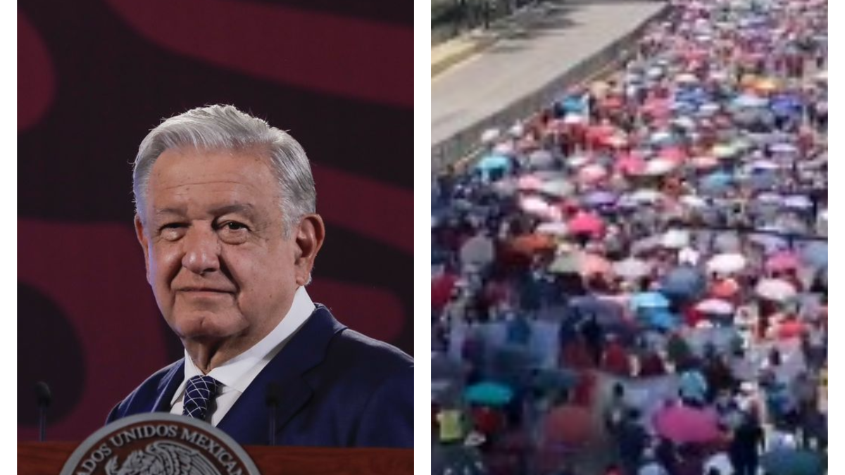 AMLO y bloqueo de la CNTE en Circuito Interior