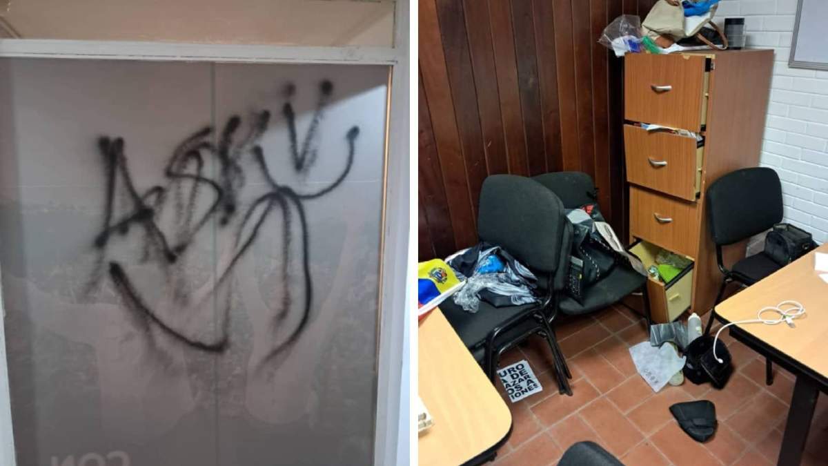 Las oficinas de de la líder opositora venezolana María Corina Machado
