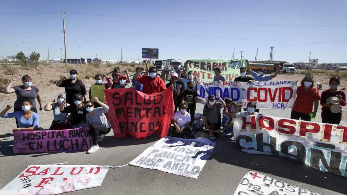 Trabajadores de Salud autoconvocados de Neuquén. Fuente: (Twitter)