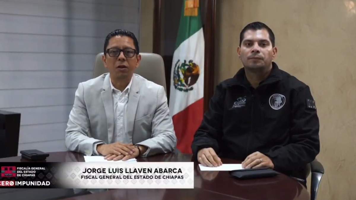 Anuncio de las autoridades de Chiapas