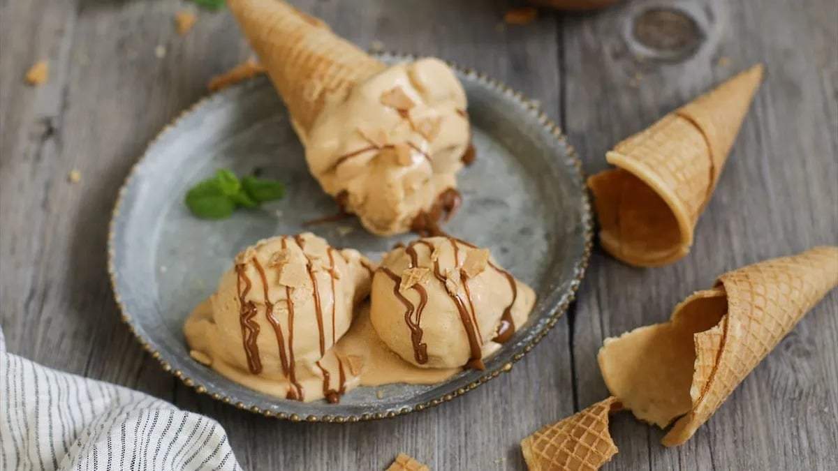 Helado de dulce de leche granizado. Fuente: (Instagram)