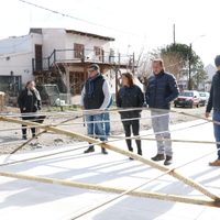 El gobernador Omar Gutiérrez visitó las obras de Las Lajas y El Cholar