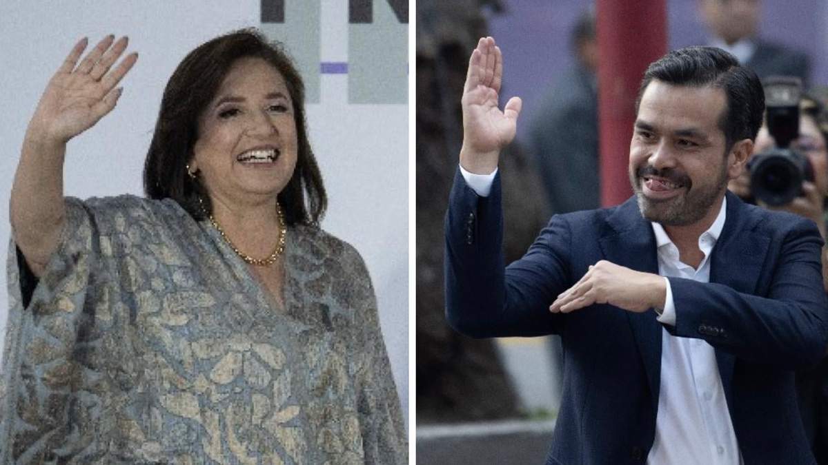 Xóchitl Gálvez y Jorge Álvarez Máynez