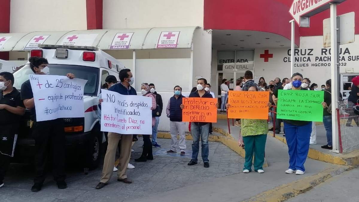 Personal de la Cruz Roja Pachuca informó que se irá a paro si no cumplen sus peticiones