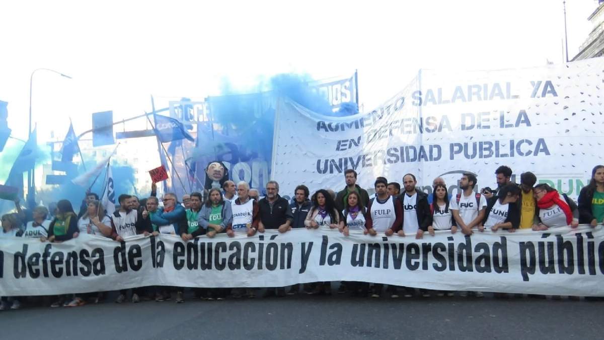 Se profundiza el plan de lucha con un nuevo paro universitario. Fuente: (X)