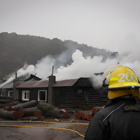 Una estufa fue la causa del incendio en la intendencia del Parque Nacional Lanín