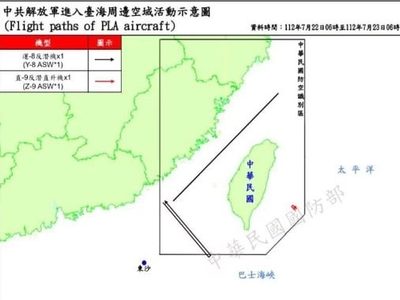 Taiwán detecta 10 cazas y siete buques de guerra chinos en las inmediaciones de la isla