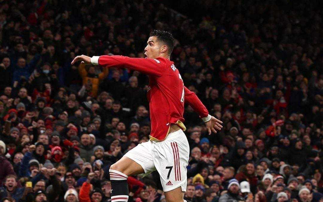 El jugador durante el festejo de su última anotación