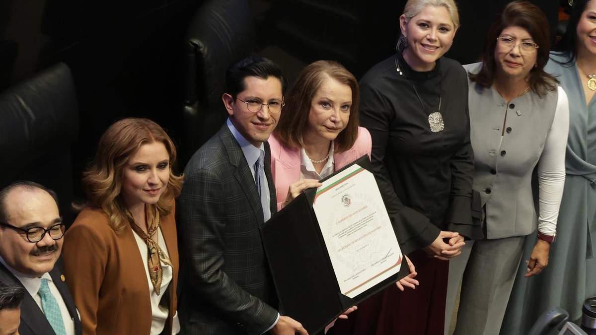Toma de protesta de Roberto Velasco como nuevo titular de la Secretaría de Relaciones Exteriores en el Senado de la República, el miércoles 8 de abril de 2026