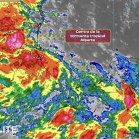 Tormenta tropical Alberto toca tierra; estos serán sus efectos durante el día