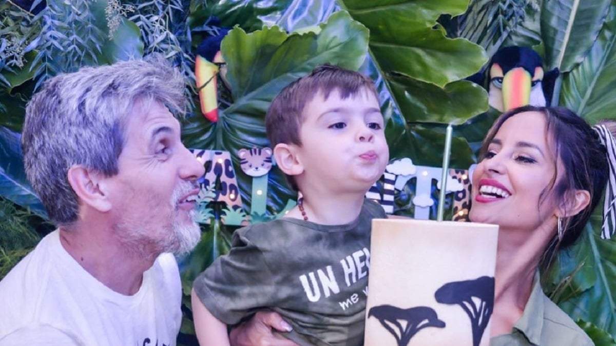 El Chato Prada, Valentín y Lourdes Sánchez. Fuente: (Instagram).