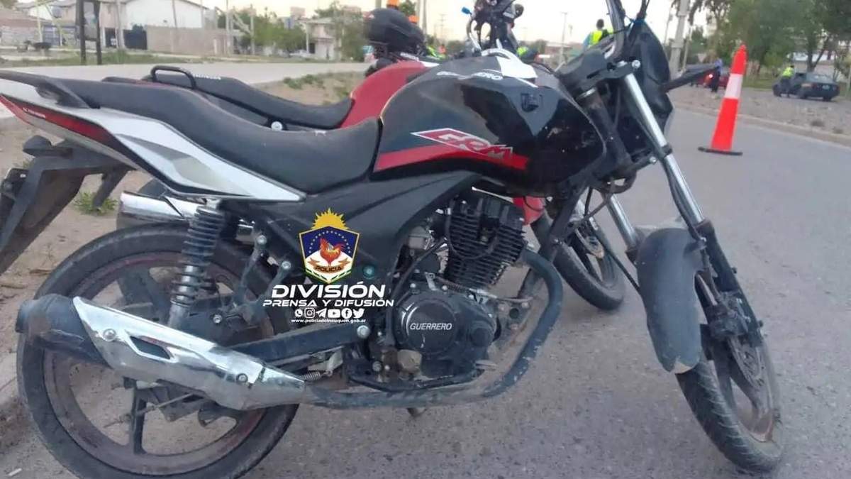 Motos secuestradas. Fuente: (Policía de Neuquén)