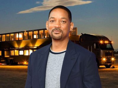 Dos pisos, sala de cine y baños en suite: Will Smith recorre su país en su fastuosa casa rodante