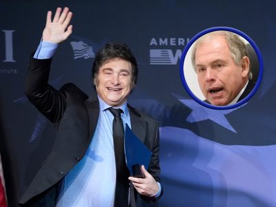 Aseguran que Gerardo Werthein estaba "fuera de sí" en medio de la frustrada foto de Javier Milei y Donald Trump