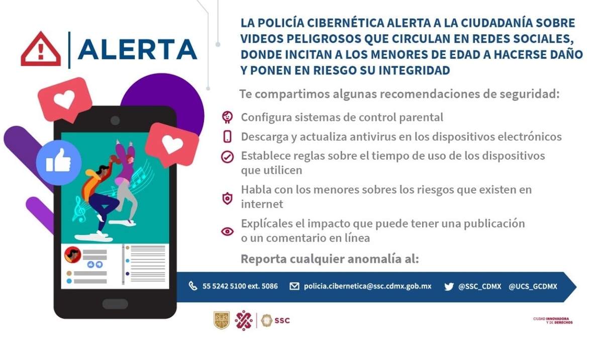 Alerta por reto que pone en riesgo a menores