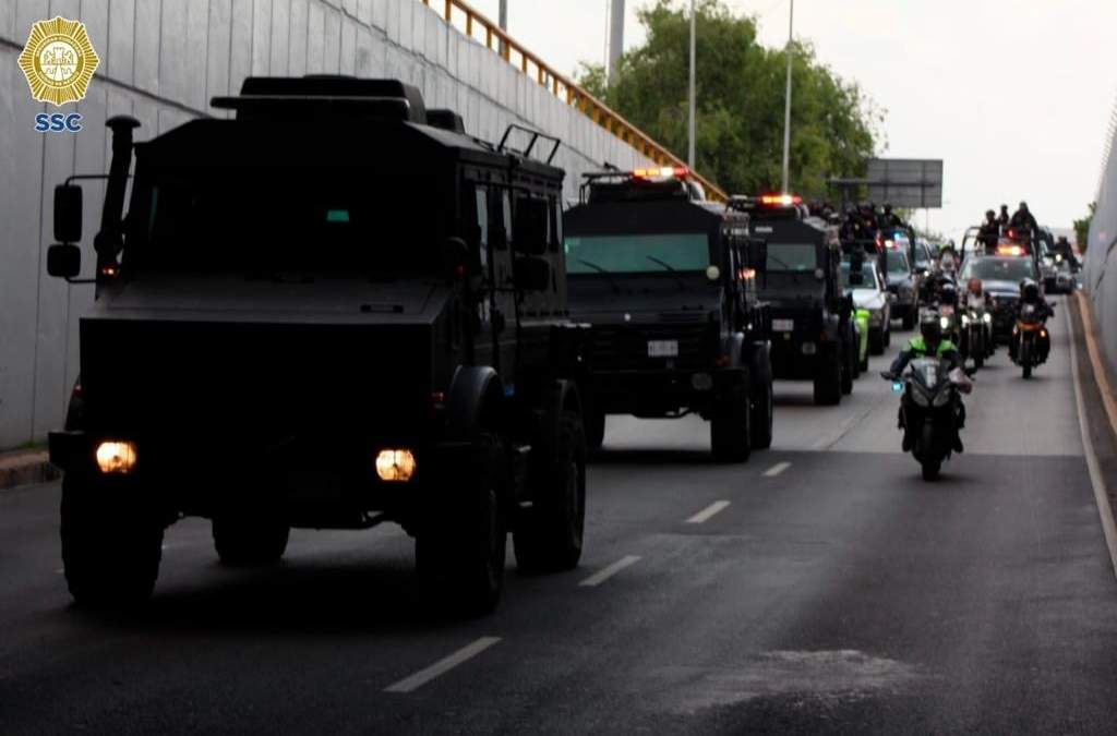 Fuerte operativo de traslado