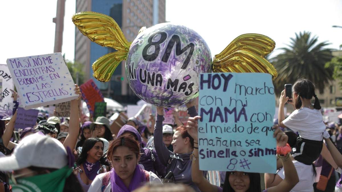 La marcha del 8M en la CDMX