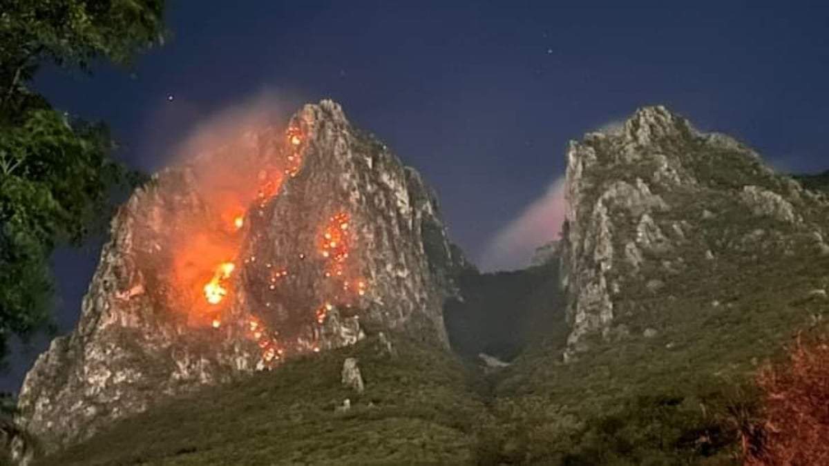 Incendio en "El Diente", Cerro de la Silla