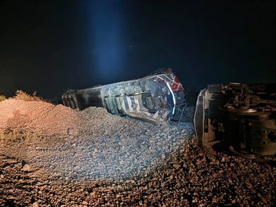 Dos locomotoras de Ferrosur se descarrilaron en Cumbres de Acultzingo, Veracruz