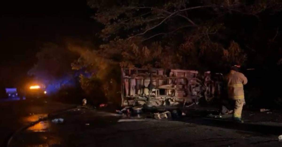 El accidente en la carretera Nuevo Teapa - Cosoleacaque, Veracruz