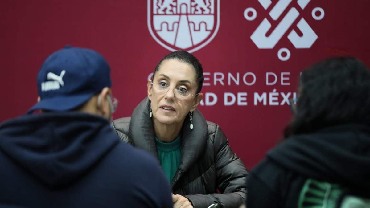 La jefa de gobierno durante la audiencia ciudadana de los martes