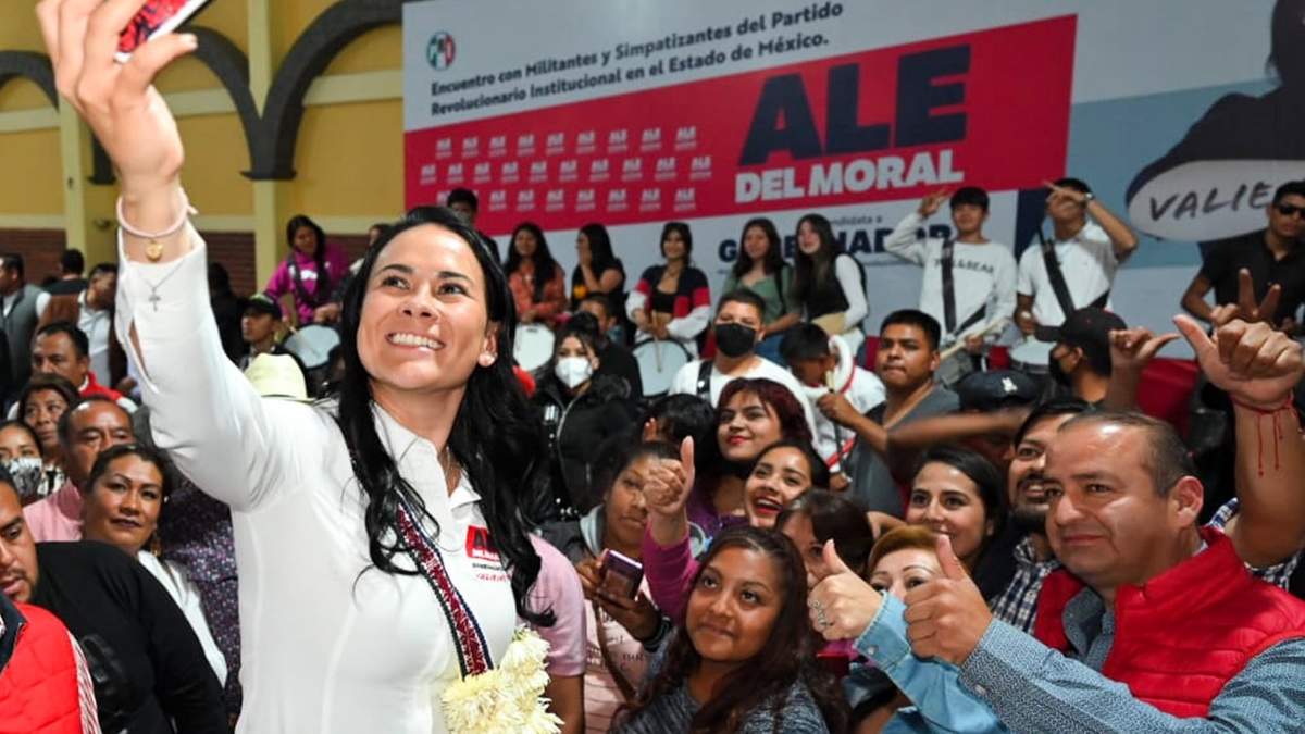 Alejandra del Moral, precandidata de la alianza “Va por el Estado de México” a la gubernatura