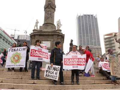 Arman 'clausura ciudadana” en Reforma contra construcción de Metrobús