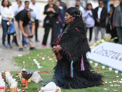 Con ritual tsotsil, autoridades federales presentan la estrategia “Construcción de Paz en Chiapas”