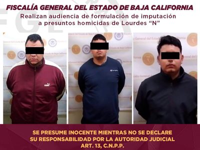 Vinculan a proceso a presuntos asesinos de Lourdes Maldonado