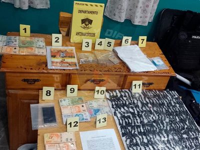 Le allanaron la casa en el barrio Atahualpa y le encontraron 192 dosis de cocaína