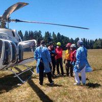Volcán Lanín: tras un derrumbe, tres personas tuvieron que ser rescatadas