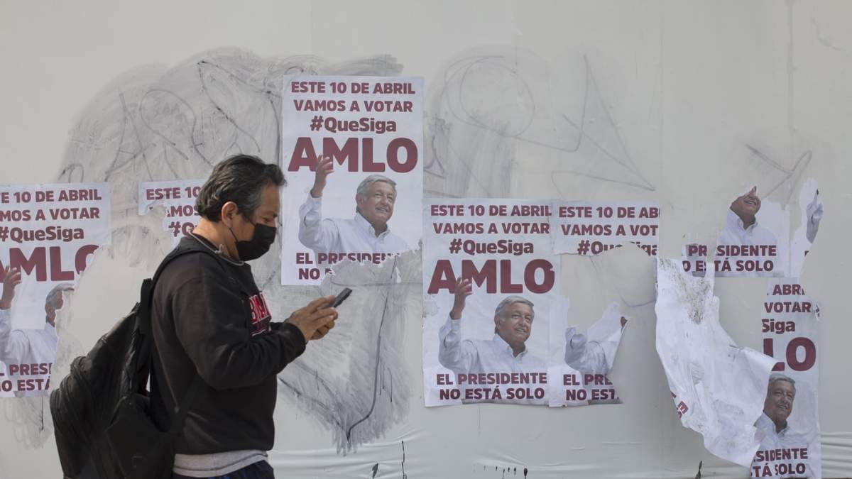 La propaganda sobre la revocación de mandato