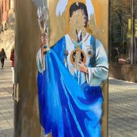 Vandalizaron en Cataluña un mural de Lio Messi con la Copa del Mundo
