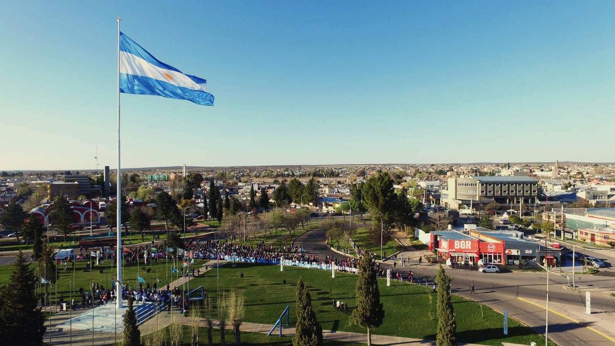 Plaza Huincul. Fuente: (Twitter)
