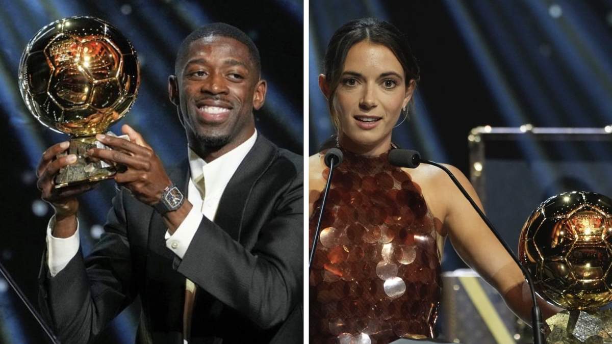 Ousmane Dembélé y Aitana Bonmatí