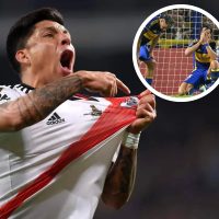 La curiosa reacción de Enzo Pérez cuando un fanático de River le preguntó por la eliminación de Boca