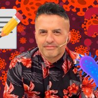 Con esta serie de imágenes, Ángel De Brito apareció en redes e informó el resultado de su hisopado