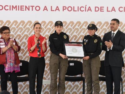 Sheinbaum: Tendencias de delitos van disminuyendo gracias a policías de la CDMX
