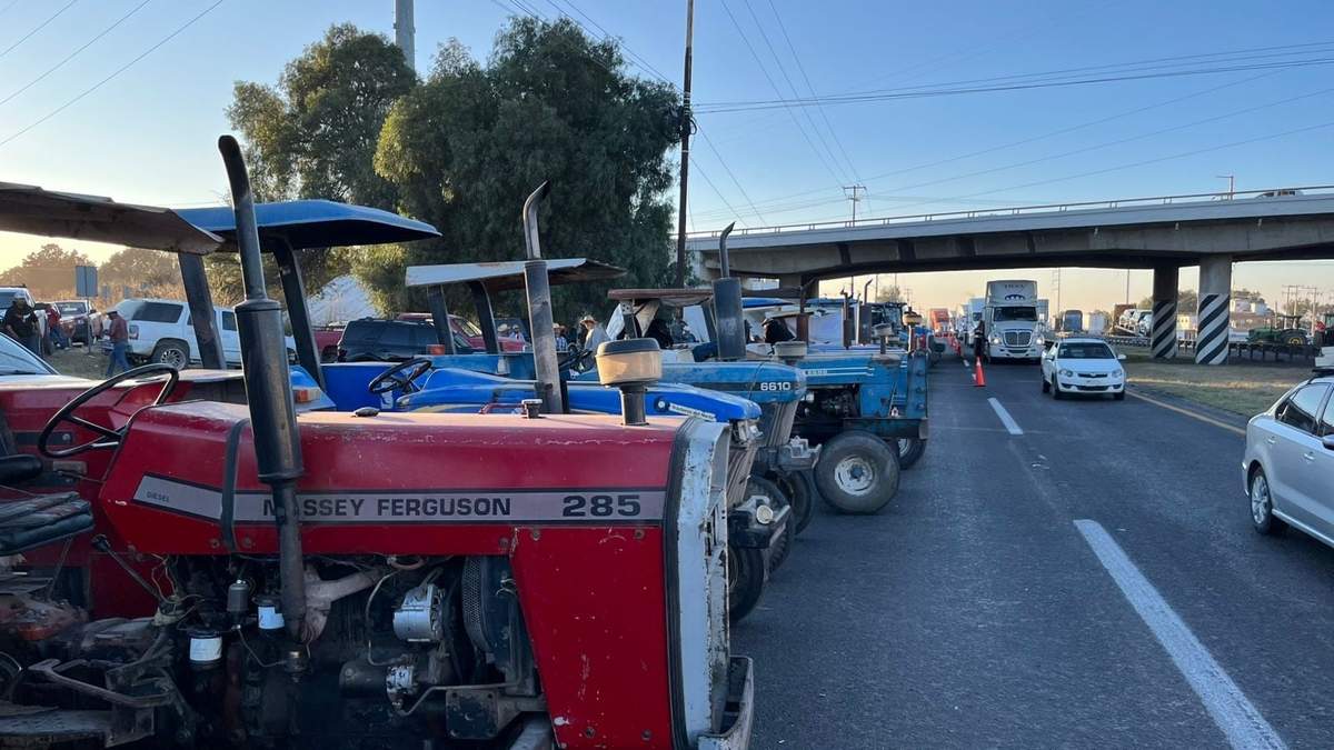 Bloqueos de agricultores en Guanajuato