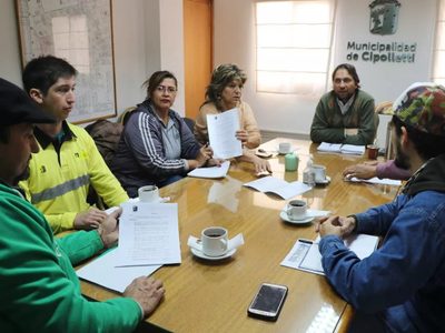 El municipio de Cipolletti se reunión con sindicatos