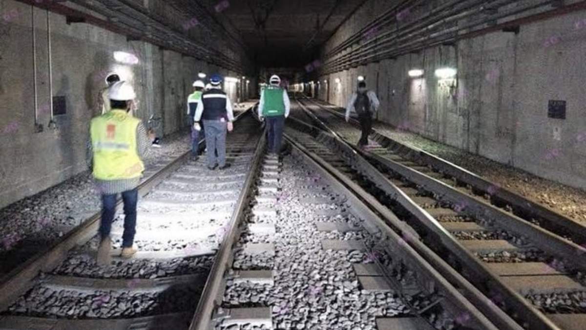 Vías del Metro de la Línea 3