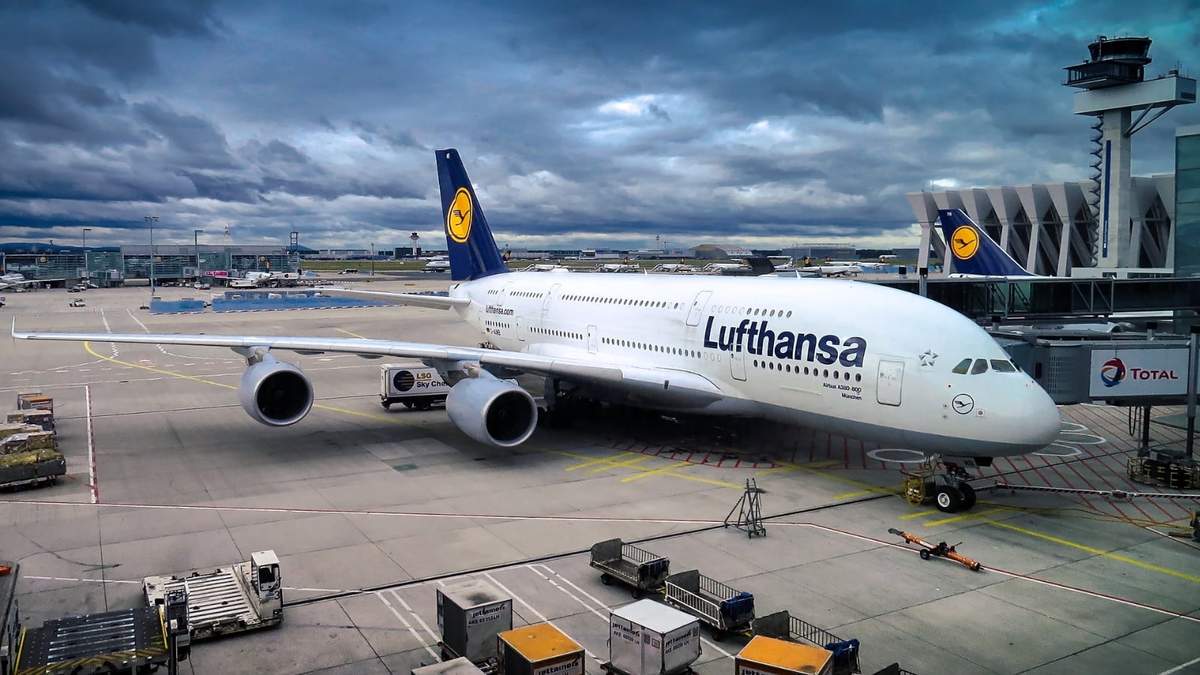 Avión de Lufthansa. Fuente: (Twitter).