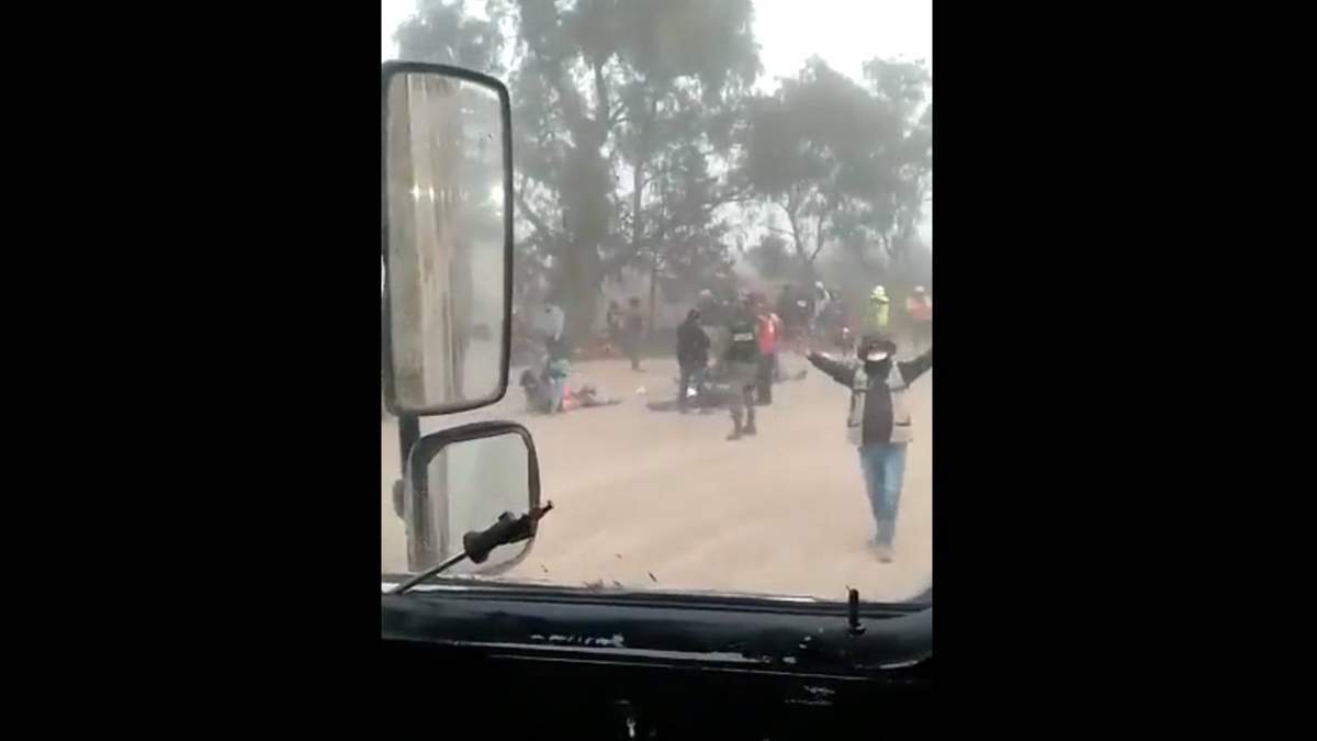 Los elementos de la Sedena fueron atendidos en el lugar del accidente