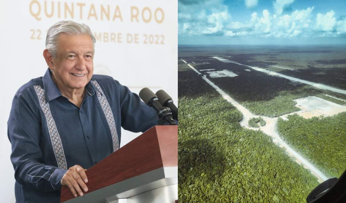 López Obrador de gira por Q. Roo para supervisar el Tren Maya