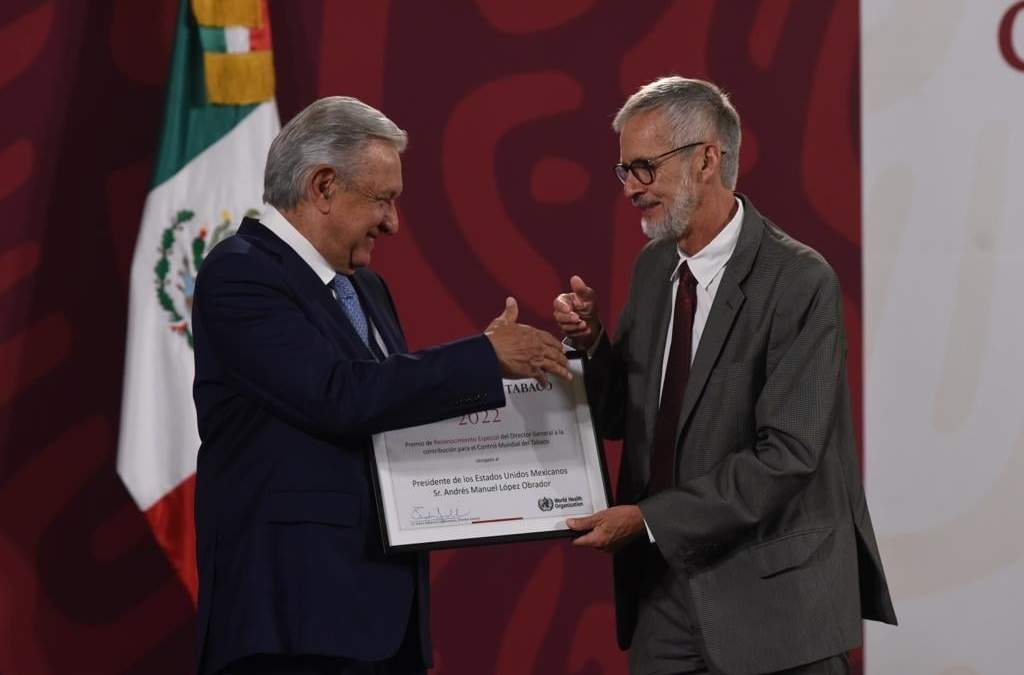 Reconocimiento de la OMS por combate al tabaco